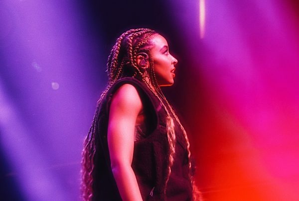 Tinashe admires her crowd of fans, who packed nearly every inch of the two-story venue.