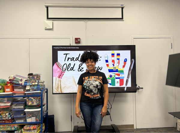 Rosario, a poet and published author, hosted one of Jerome Park Library’s Hispanic Heritage Month events on Sept. 17.