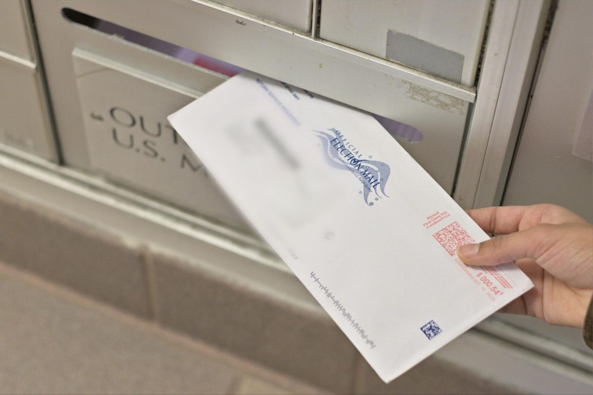 Students casted their votes in the presidential election from campus by sending mail-in ballots to their home states.