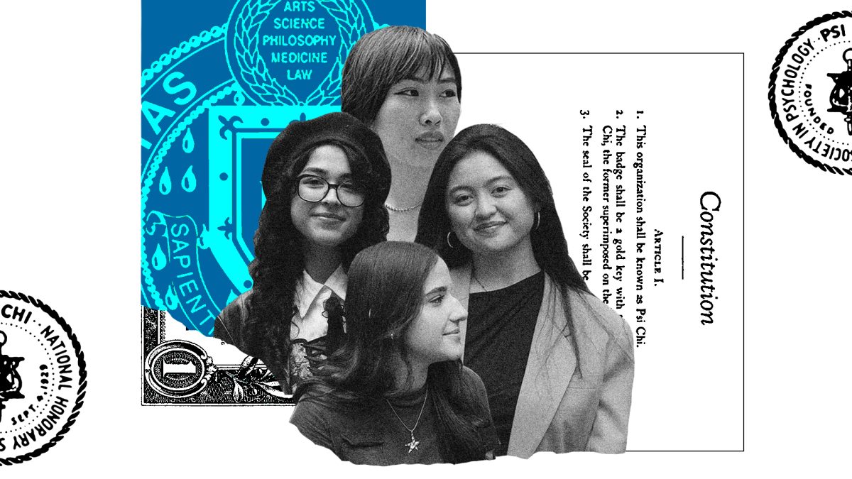 The four student leaders of Psi Chi Lincoln Center, shown above, said their group can do a lot of good, but currently suffers from a lack of awareness and funding

Photos by GRACE SANTOLI, GEORGIA BERNHARD; Illustration by COLBY MCCASKILL