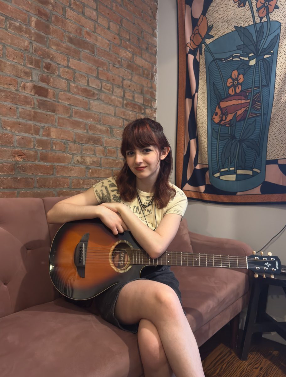 Viena Aiello writes and records music from her New York City apartment. 