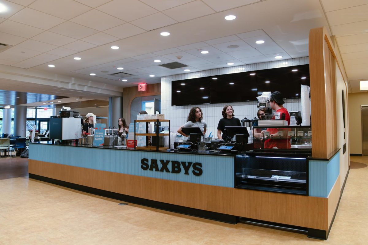 The new student-run Saxbys cafe team is training and preparing for their grand opening event on Oct. 1.