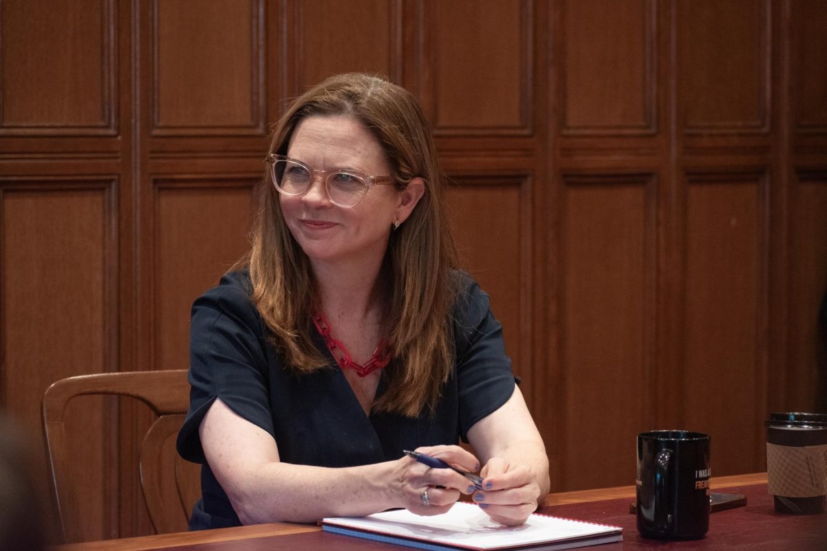 University President Tania Tetlow discussed various university updates with members of The Observer and The Ram.