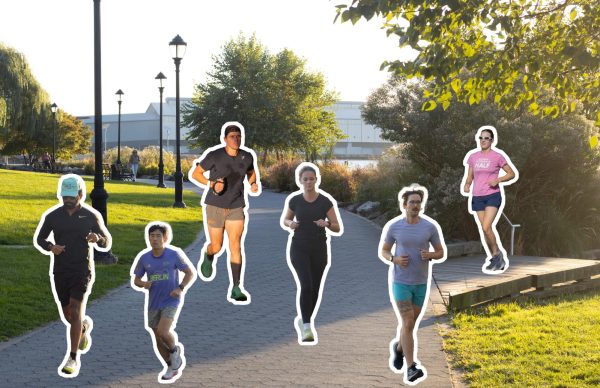 Run clubs have become a phenomenon in New York City and are a great way to build community. (Graphic by Grace Santoli)