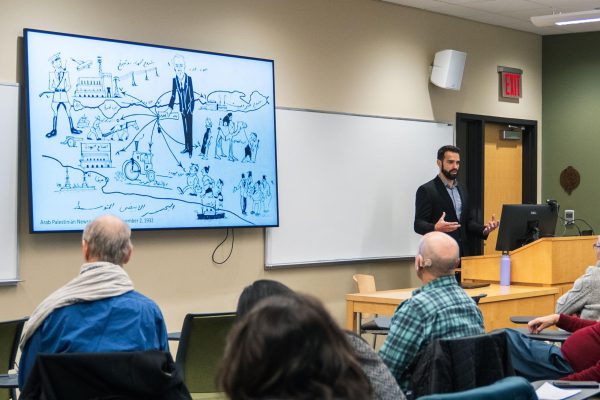 Jacob Beckert gave the first lecture in the series on the PEC’s role in 1920s Mandatory Palestine and its conflicts.