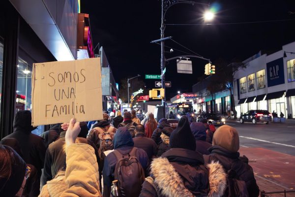 The procession began on Fordham’s Rose Hill campus and concluded at the St. Nicholas of Tolentine Church around two hours later. 