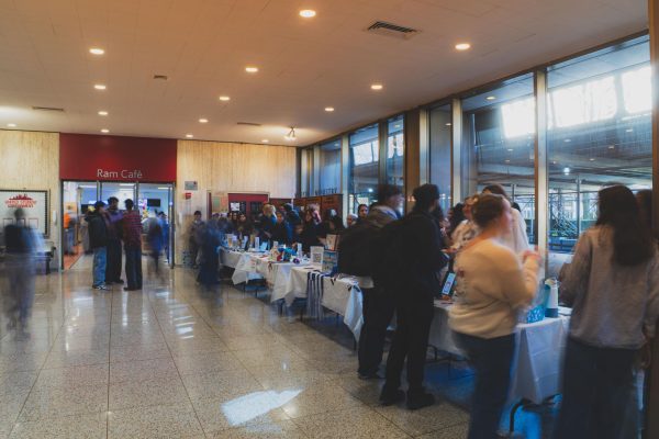 The spring 2026 club fair took place inside the Lowenstein Center Indoor Plaza and South Lounge.