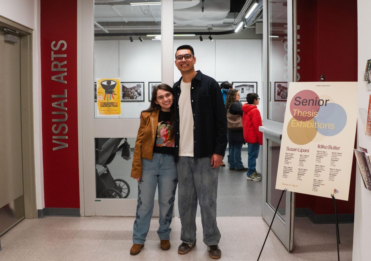 Pairing the work of two seniors together creates a riveting dialogue within the gallery.