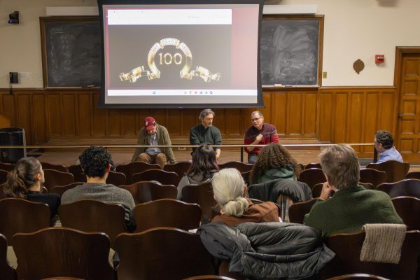 Students and community members gathered to hear Professor James McCartin, Father George Drance and Father Michael Zampelli speak.